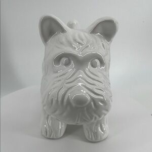 White Ceramic Dog Figurine